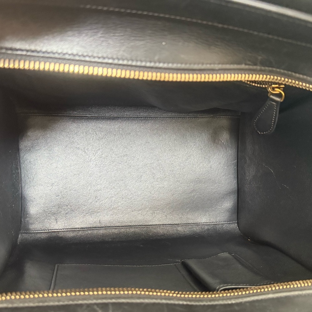 CELINE Mini Luggage Elephant Calfskin Leather Tri-Color  Handbag - Picture 10 of 14